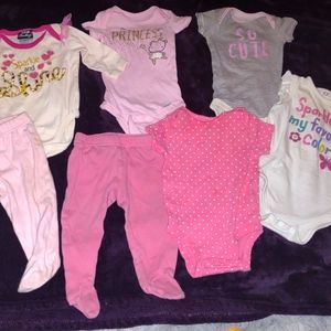 Infant Girls Sparkly 3-6 month Clothing Lot